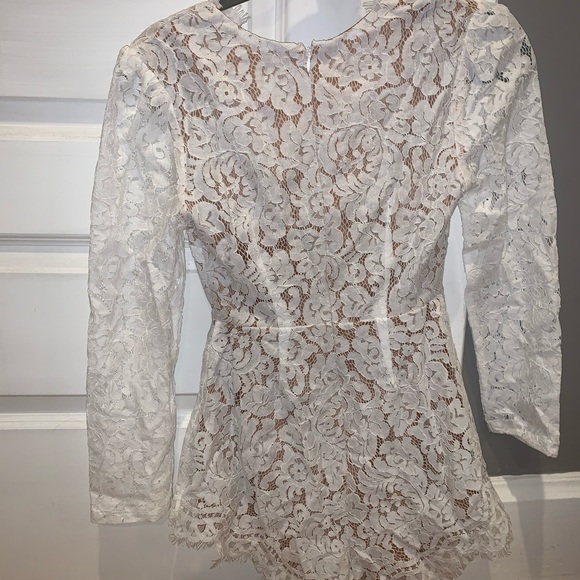 Showpo White Lace Romper - Picture 3 of 4